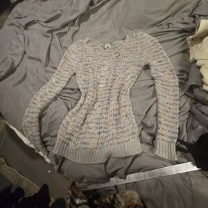 Elegant Multicolor Knit Women's Sweater